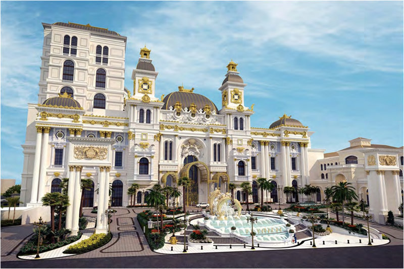 AOC力聯(lián)思阻燃樹脂應用案例：美國塞班島博華太平洋娛樂度假村建筑內外墻飾件、雕塑